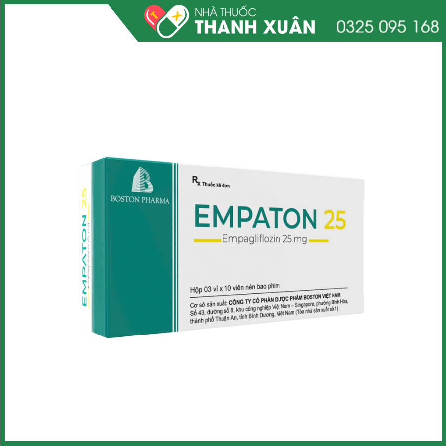 Empaton 25 điều trị đái tháo đường type 2